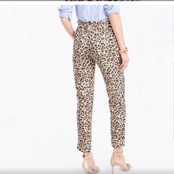 JCrew Animal Print Linen Pants - Picture 3 of 12